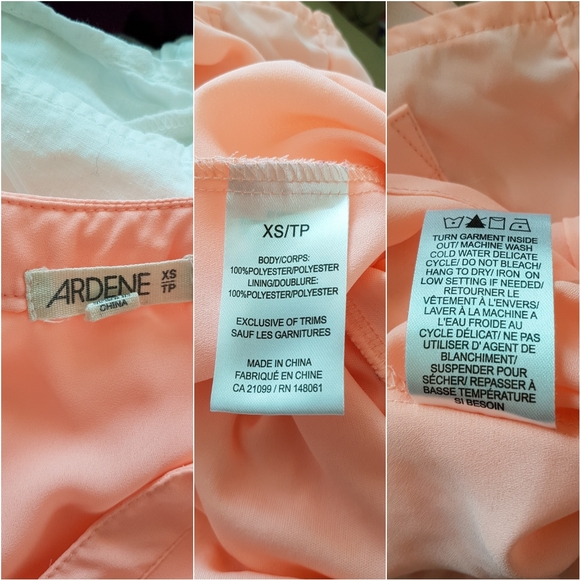 Coral High-Low Hem Dress - Picture 3 of 3